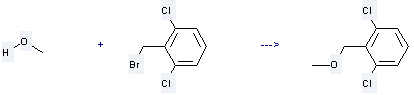 2,6-Dichlorobenzyl bromide is used to produce 2,6-dichlorobenzyl methyl ether by reaction with methanol.